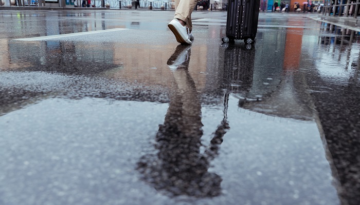 女人做梦梦见下雨路上全是水