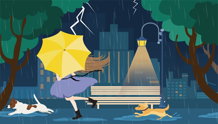 女人做梦梦见自己淋着雨跑