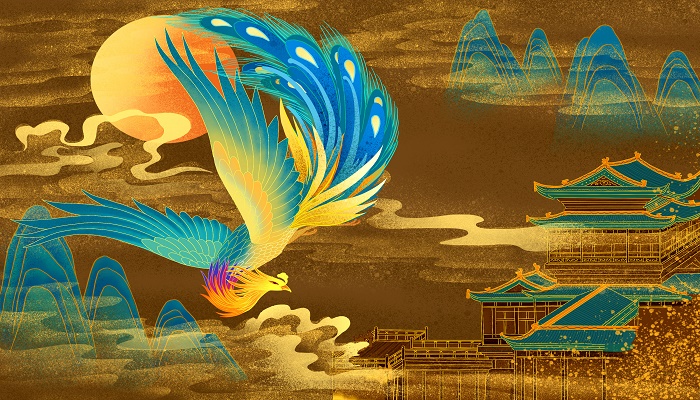 女人做梦梦见金色凤凰在天上飞