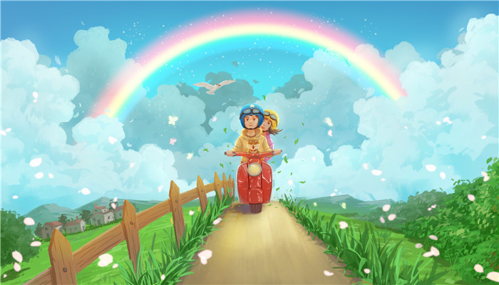做梦梦见彩虹用手机拍照